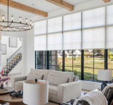 55. Roller shades Livingroom