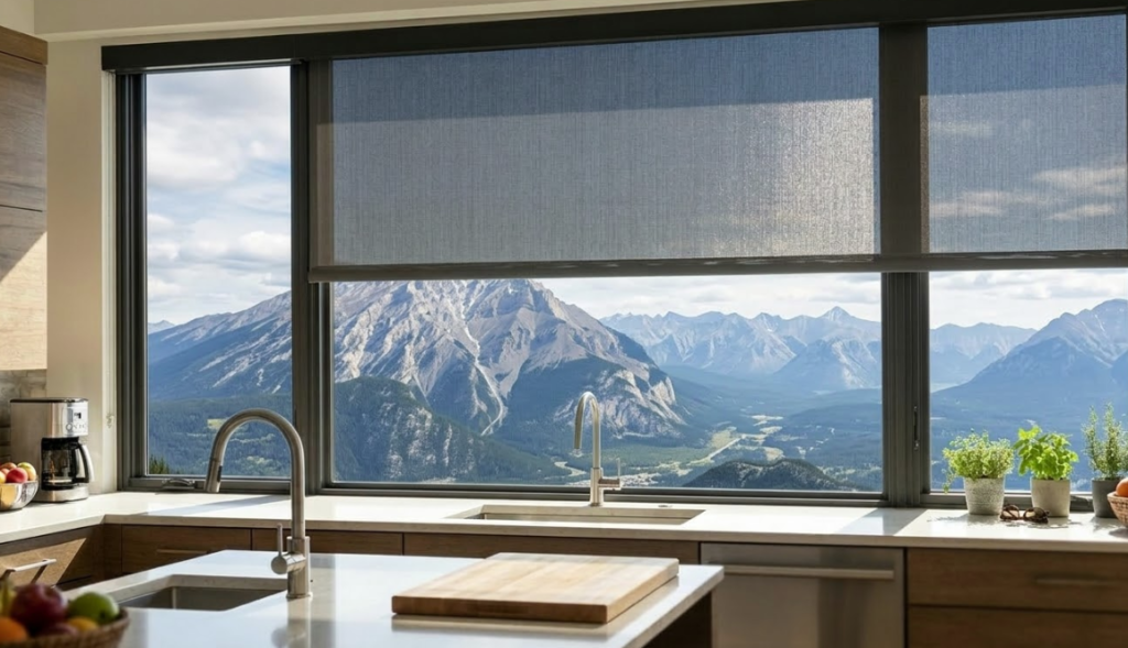 Solar Shade kitchen